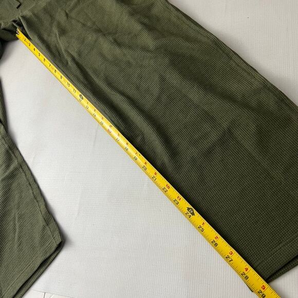 Mack Weldon Warmknit Waffle Pajama Pants Green Men Size Large NEW - Picture 4 of 10